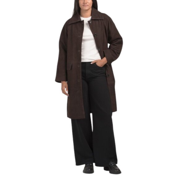 AMAPEL Suede Overcoat